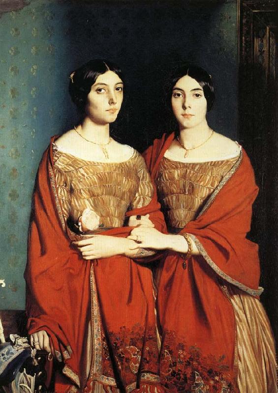 Theodore Chasseriau The Two Sisters oil painting image
